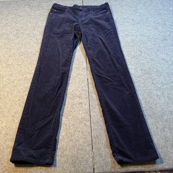 Kut From The Kloth Corduroy Pants Womens 10 Blue Diana Skinny Pockets Zip Fly - Picture 1 of 6